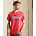 Ανδρική Μπλούζα Superdry M1011143A-VRI Κόκκινο