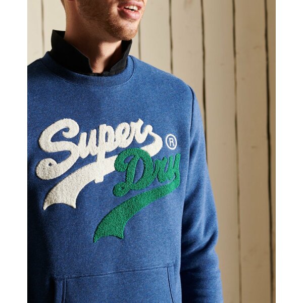 upload9223368955665938073 Ανδρική Φούτερ Superdry M2011438A-5XV Μπλέ - Image 3