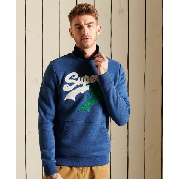 upload9223368955665938078 Ανδρική Φούτερ Superdry M2011438A-5XV Μπλέ - Image 1