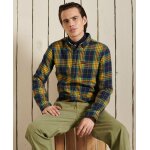 Ανδρικό Πουκάμισο Superdry M4010460A-6IQ Μπλέ