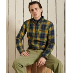 Ανδρικό Πουκάμισο Superdry M4010460A-6IQ Μπλέ