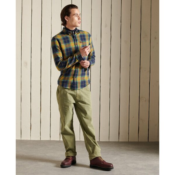 upload9223368955665967875 Ανδρικό Πουκάμισο Superdry M4010460A-6IQ Μπλέ - Image 5