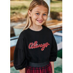 Φούτερ Κορίτσι 8 έως 16 ετών Μαύρο