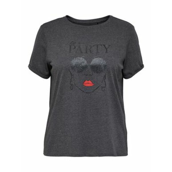 CURVY FRONT PRINT T-SHIRT - Image 1
