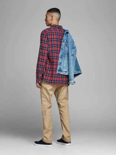 Ανδρικό Πουκάμισο JACK & JONES 12155526 Κοραλί - Image 2