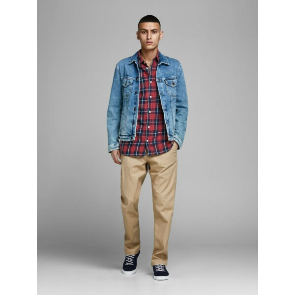 20190828110435_c3e785cd Ανδρικό Πουκάμισο JACK & JONES 12155526 Κοραλί - Image 3