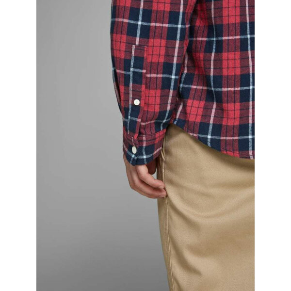 20190828110437_ccfabe2f Ανδρικό Πουκάμισο JACK & JONES 12155526 Κοραλί - Image 5