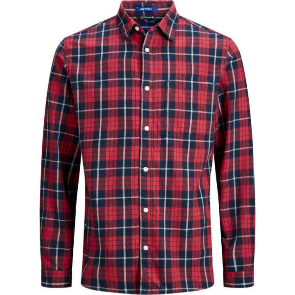 20190828110438_1b313067 Ανδρικό Πουκάμισο JACK & JONES 12155526 Κοραλί - Image 6