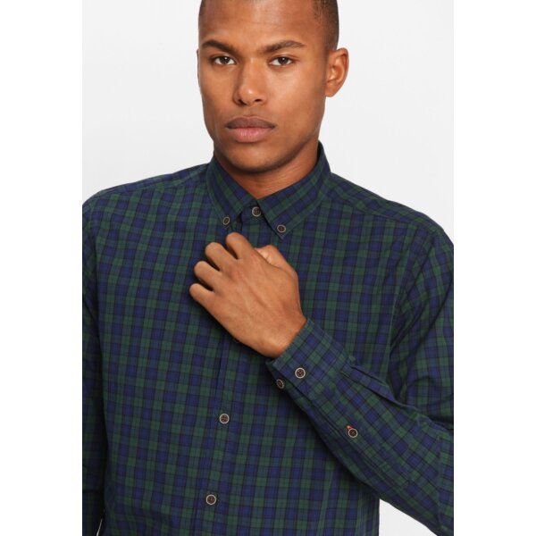 211714080061-27-2 Ανδρικό Πουκάμισο FUNKY BUDDHA 001.006892 Πράσινο - Image 3