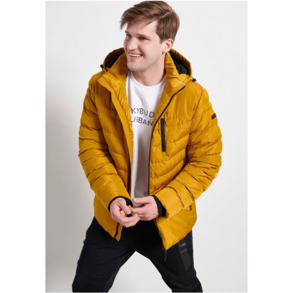 Ανδρικό Μπουφάν Μουσταρδί Funky Buddha FBM004-004-01 - Image 3