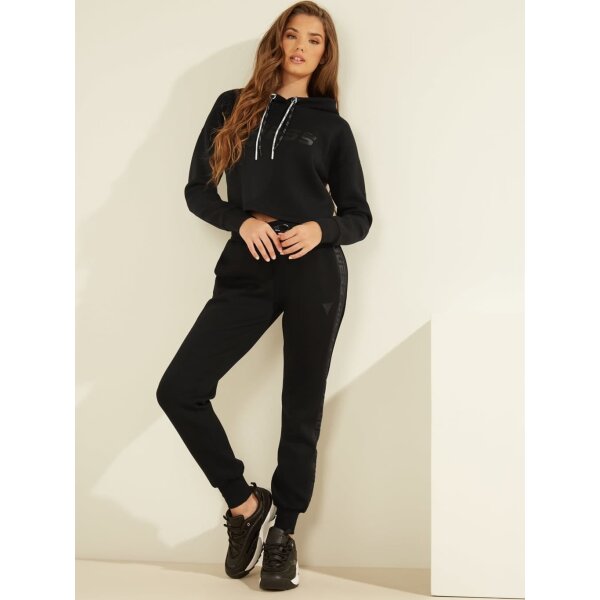 Guess Γυναικείο Φούτερ Μαύρο Allie Hooded Scuba (O1GA48KAMN2-JBLK) - Image 3