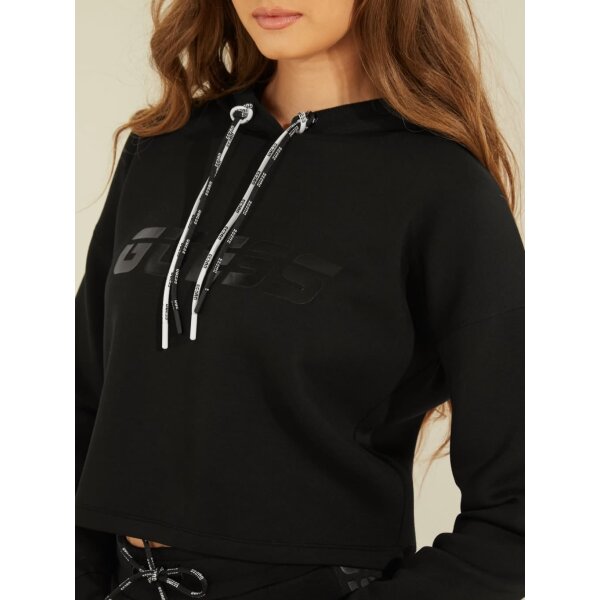 Guess Γυναικείο Φούτερ Μαύρο Allie Hooded Scuba (O1GA48KAMN2-JBLK) - Image 4