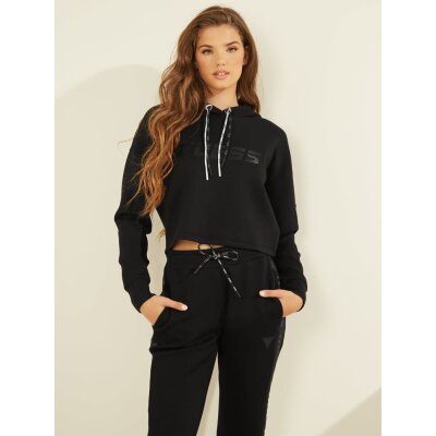 Guess Γυναικείο Φούτερ Μαύρο Allie Hooded Scuba (O1GA48KAMN2-JBLK)