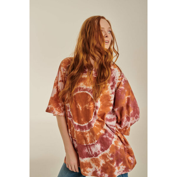 PCP Γυναικείο Μπλουζάκι Tie-Dye Κανελλί - Image 2