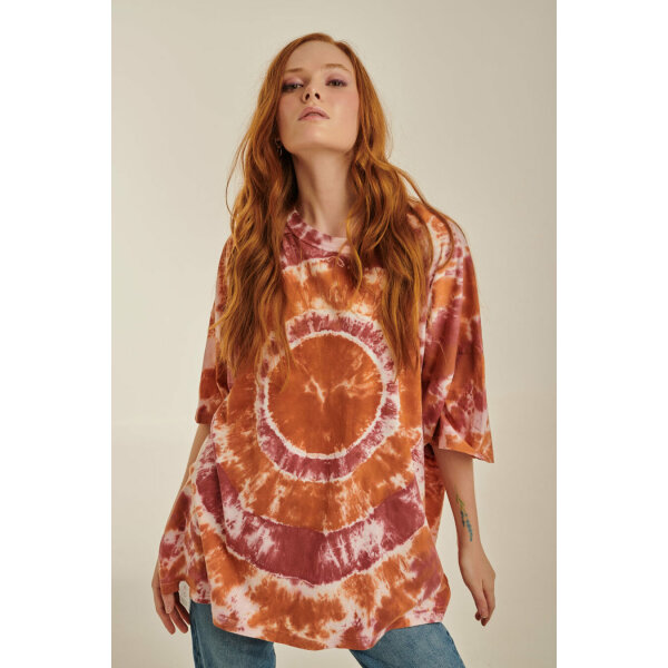 PCP Γυναικείο Μπλουζάκι Tie-Dye Κανελλί - Image 1