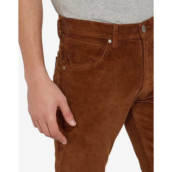 W15QA2XMA_4_mosaic Ανδρικό Παντελόνι Wrangler Κοτλέ Greensboro W15QA2XMA Καφέ - Image 3