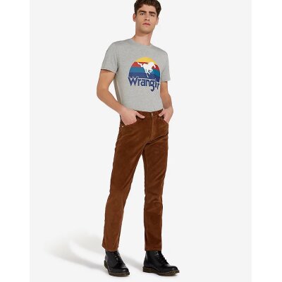 Ανδρικό Παντελόνι Wrangler Κοτλέ Greensboro W15QA2XMA Καφέ