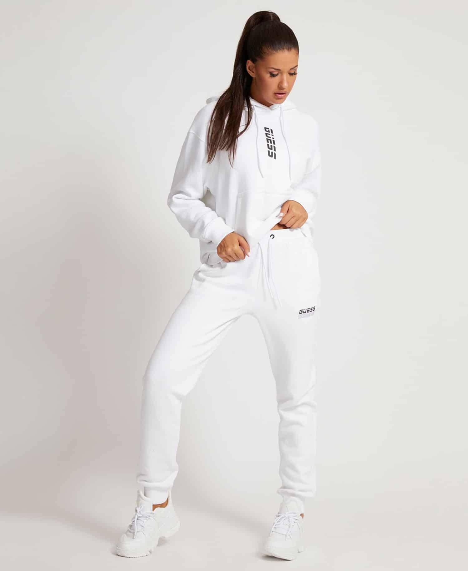 Γυναικείο Παντελόνι Φόρμας Λευκό Guess O1BA01K9V31 - Emporio Shop
