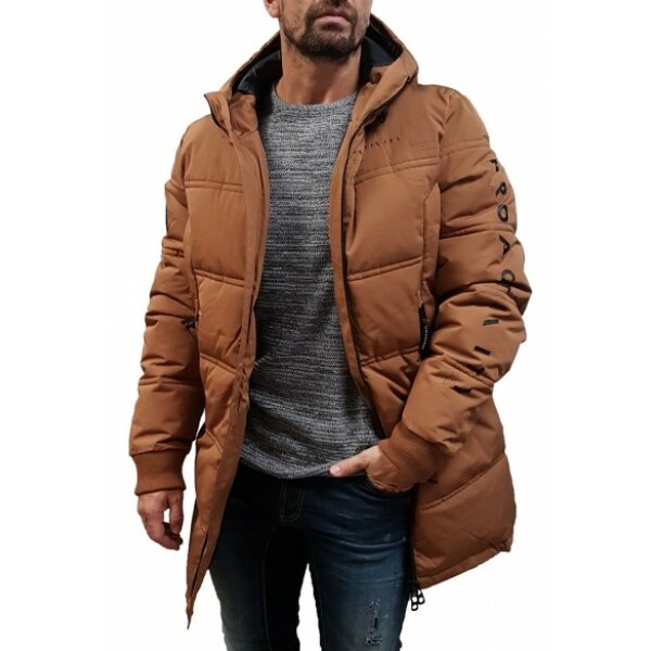 Ανδρικό Μπουφάν Biston 46-201-041 Καφέ - Image 4