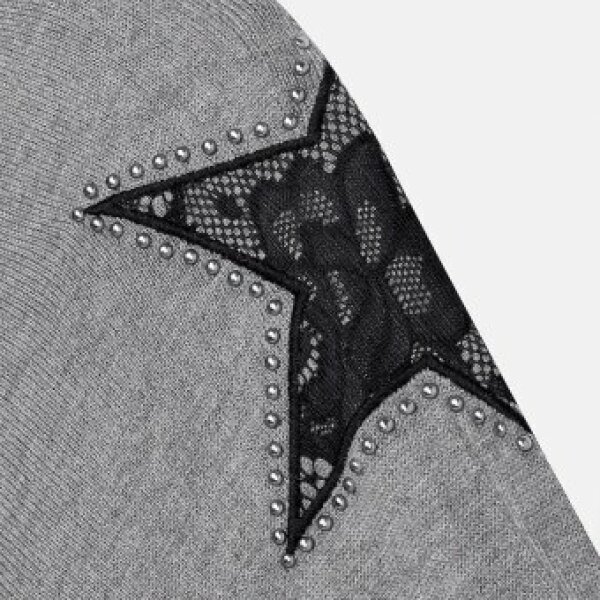 f036745ed44d5452dcd7076fa80135b6 Φόρεμα Πλεκτό Συνδυασμένο Κοριτσι 8 εως 16 ετων  Γκρί 17-07933-036 - Image 3