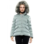 Biston fashion γυναικείο πανωφόρι Πράσινο 46-101-081