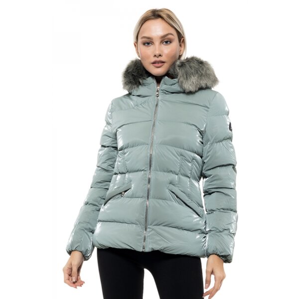 Biston fashion γυναικείο πανωφόρι Πράσινο 46-101-081 - Image 3