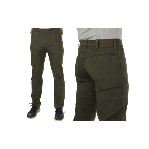 jeansy-wrangler-regular-stretch-mongoose Ανδρικό Παντελόνι Wrangler Texas W121-GD-160 Λαδί - Image 1