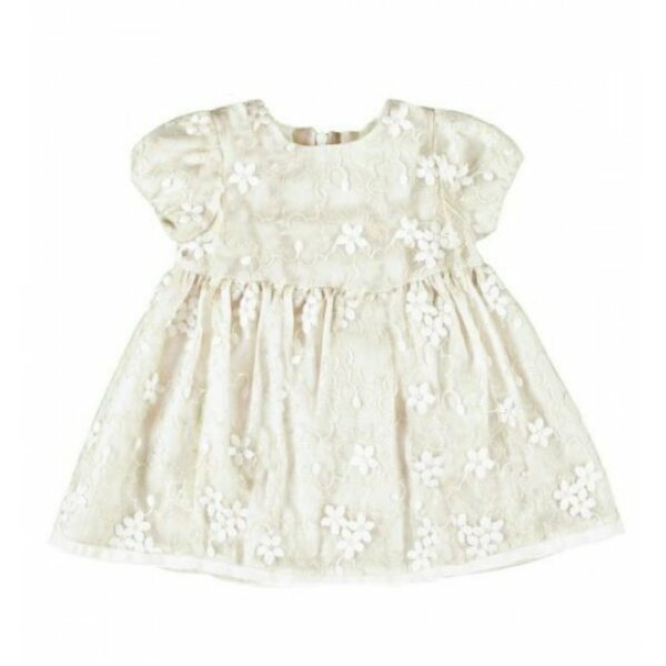 ΦΟΡΕΜΑ BEBE MAYORAL ΕΚΡΟΥ ΜΕ ΧΡΥΣΑ ΑΝΘΑΚΙΑ 1904-029 - Image 1