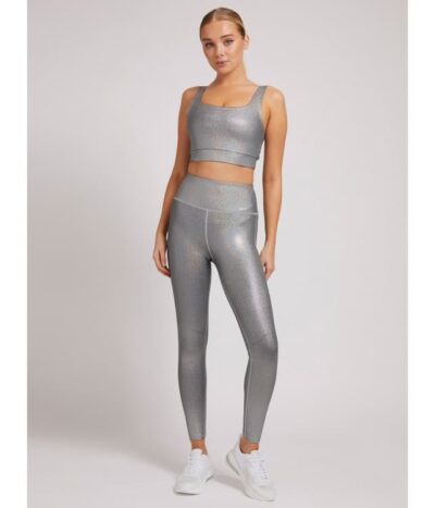 Γυναικείο Crop Top Ασημί Guess O1BA78MC04H