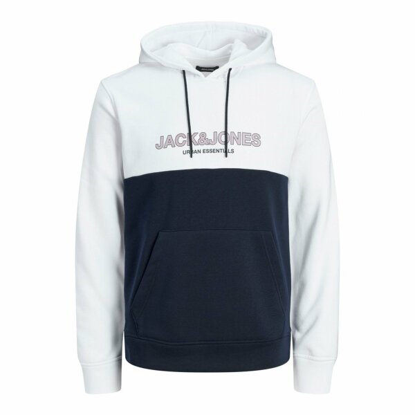 12190441_3626953_front Ανδρική Φούτερ Jack & Jones 12190441 Λευκή - Image 1