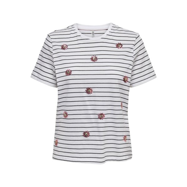 15254498_3854218_Front ΓΥΝΑΙΚΕΙΑ ΜΠΛΟΥΖΑ ONLY ΛΕΥΚΗ ΡΙΓΕ 15254498 - Image 1