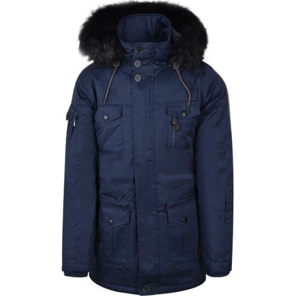 Ανδρικό Μπουφάν BISTON Παρκά 38-201-050 Μπλέ - Image 2