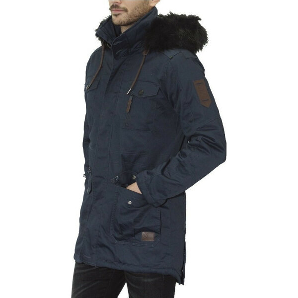 Ανδρικό Μπουφάν BISTON Παρκά 38-201-050 Μπλέ - Image 3