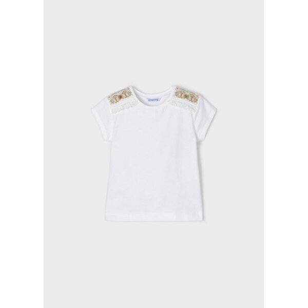 Μπλούζα κοντομάνικη ECOFRIENDS κέντημα κορίτσι  22-03036-061 - Image 2