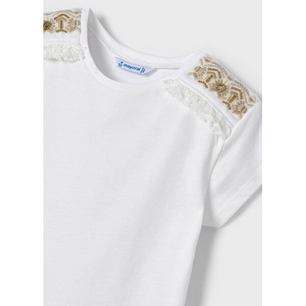 Μπλούζα κοντομάνικη ECOFRIENDS κέντημα κορίτσι  22-03036-061 - Image 4