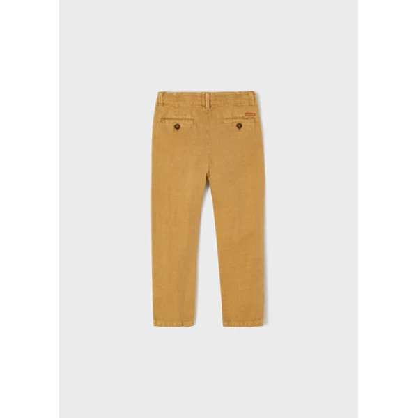 Παντελόνι μακρύ λινό καπαρτινέ αγόρι Μπέζ 22-03577-028 - Image 3