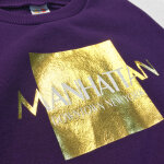 Σετ Φόρμα Φούτερ με Κουκούλα Μώβ MANHATTAN NEWCOTTONPLANET - Image 2