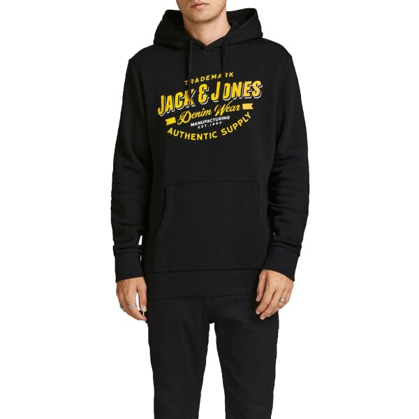 X22A_FOUTER_Jack-Jones_12189736_mavro_eik1 Ανδρικό Φούτερ Jack & Jones 12189736 Μαύρο - Image 2