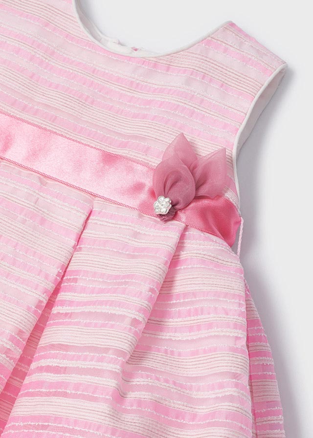 Φόρεμα Ριγέ Ρόζ baby κορίτσι 22-01903-037 - Emporio Shop