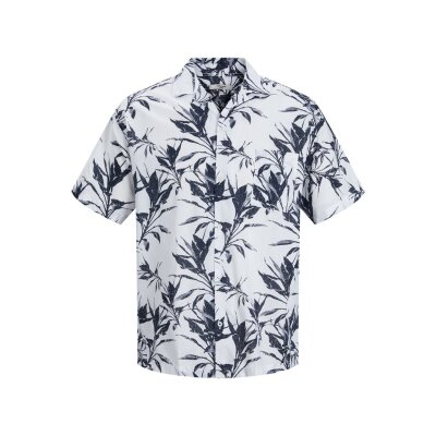 Ανδρικό Πουκάμισο Κοντομάνικο Jack & Jones 12201918 Λευκό