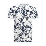 Ανδρική Μπλούζα Κοντομάνικη Jack & Jones 12204382 Λευκή