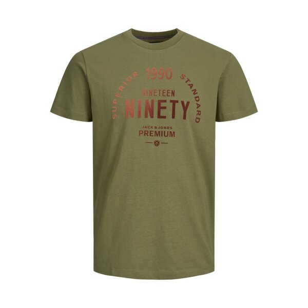 Ανδρική Μπλούζα Κοντομάνικη Jack & Jones 12205389 Πράσινο - Image 7