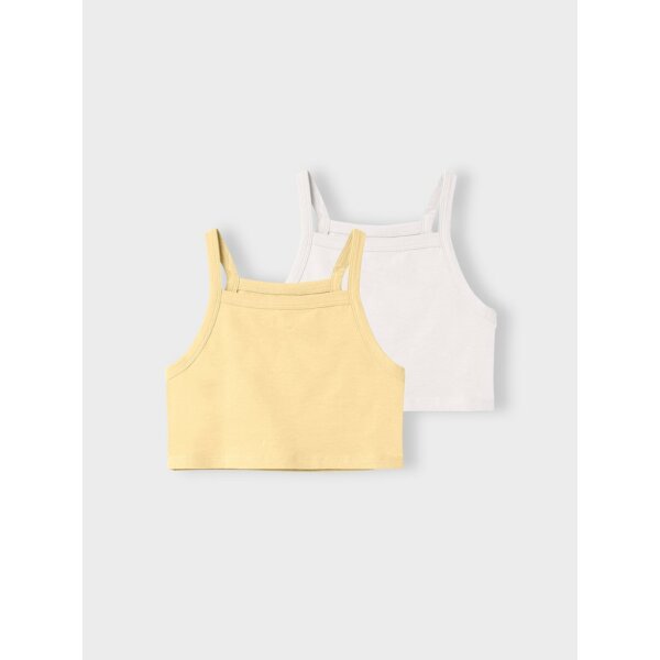 ΣΕΤ 2 ΜΠΛΟΥΖΑΚΙΑ ΤΟΠ ΚΟΡΙΤΣΙ ΛΕΥΚΟ-ΚΙΤΡΙΝΟ NAME IT 13200846 - Image 1