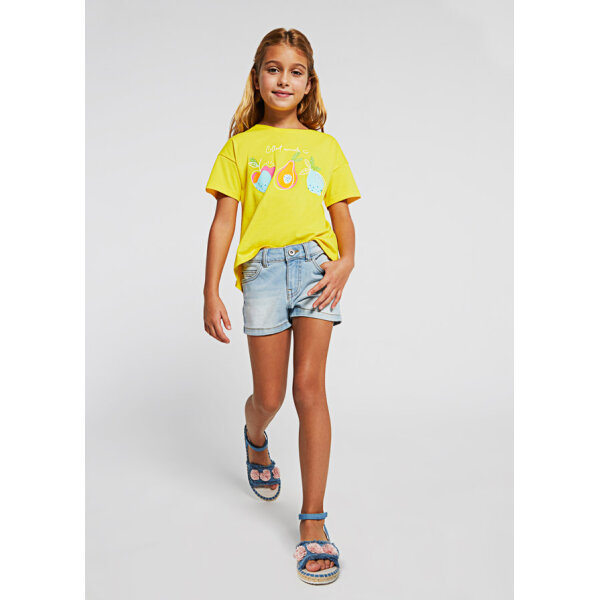 22-00235-076-L-3 Παντελόνι κοντό τζιν Basic κορίτσι 22-00235-076 - Image 1