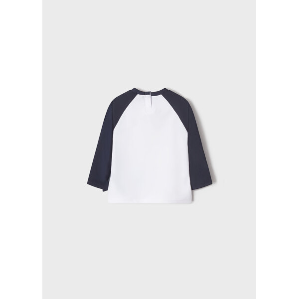 Μπλούζα μακρυμάνικη baby αγόρι Μπλέ 22-01019-092 - Image 3