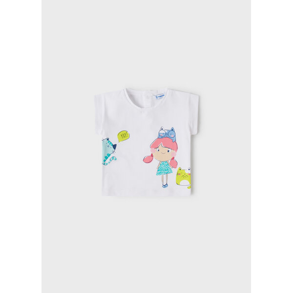 Μπλούζα  ECOFRIENDS γατούλες baby κορίτσι  22-01025-037 - Image 1