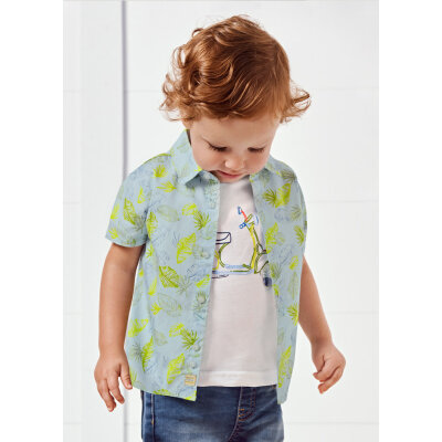 Πουκάμισο κοντομάνικο σταμπωτό ECOFRIENDS baby αγόρι 22-01115-096