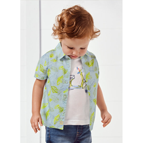 22-01115-096-L-1 Πουκάμισο κοντομάνικο σταμπωτό ECOFRIENDS baby αγόρι 22-01115-096 - Image 1