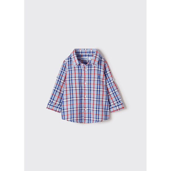 22-01119-063-L-4 Πουκάμισο Καρό Λινό baby αγόρι 22-01119-063 - Image 2