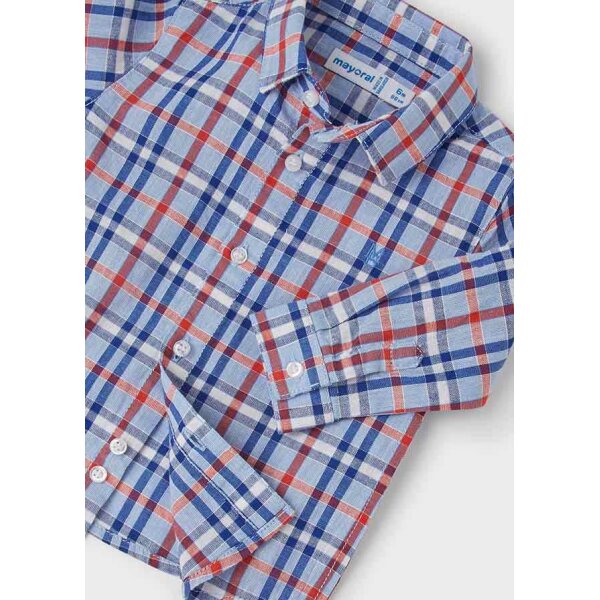 22-01119-063-L-6 Πουκάμισο Καρό Λινό baby αγόρι 22-01119-063 - Image 4